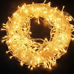 10m 20 50m 100 led string luzes de fadas guirlanda natal luz ao ar livre à prova dwaterproof água jardim rua casamento decoração iluminação