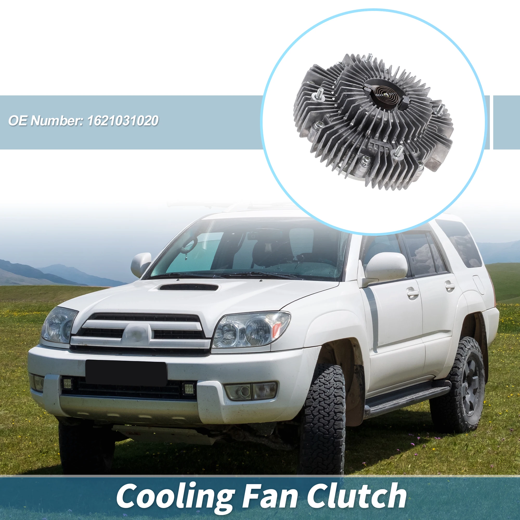 UXCELL Engine Cooling Fan Clutch for Toyota 4Runner V6 4.0L Sport No.1621031020