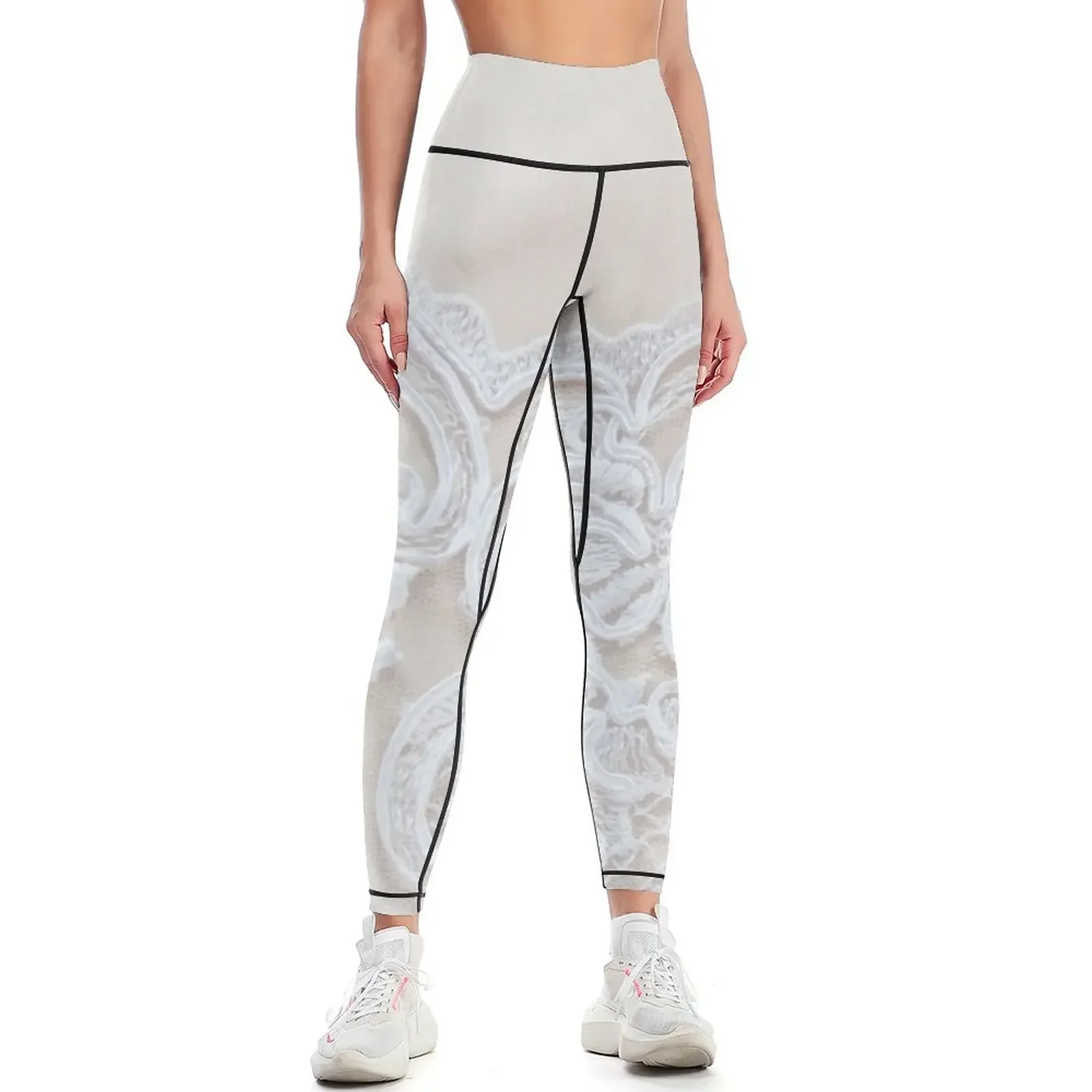 

White wedding lace Leggings Golf wear legging pants raises butt workout clothes for gym pants Womens Leggings