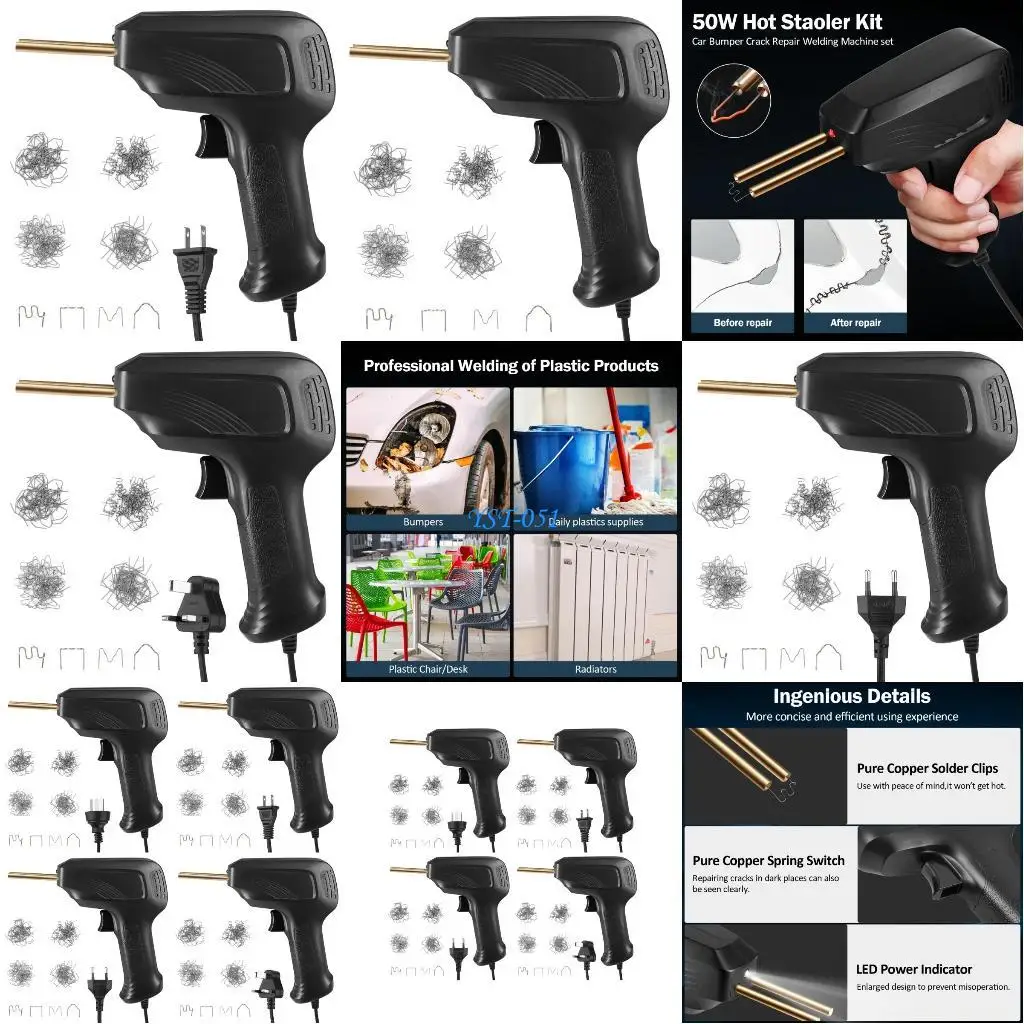 

E15A Heat Car Bumper Repair Plastic Welder US 110V EU 220V 50W Hot Stapler