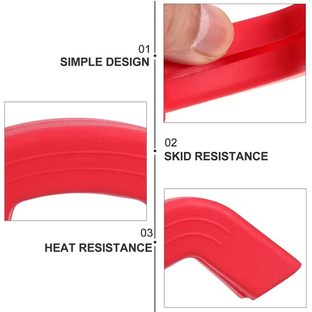 Anti-Scald For Frying Cast Iron Skillet Pan Non-Slip Silicone Lid Pot Handle Protectors Insulation Clips Pot Handle Cover view 3