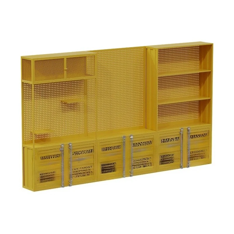 

Industrial Wind Display Cabinet Figure Product Storage Display Cabinet Hole Board Game Hall Car Repair Container Exhibition Sh