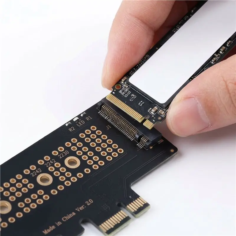 EYELNEW 5X M.2 NVME SSD To Pcie 4.0 Adapter Card 64Gbps M-Key Pcie4.0 X1 For Desktop PC PCI-E GEN4