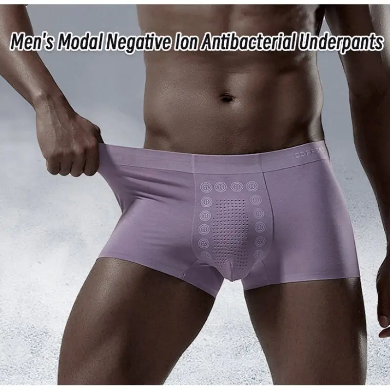 Men' s Modal Negative Ion Bacteria Resistant Underpants Pánské modalové spodky odolné proti bakteriím