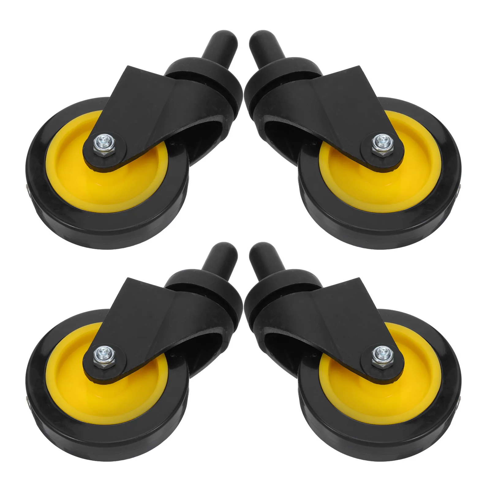 

4pcs Universal Trolley Caster Wheels Heavy Duty Replacement Swivel Casters For 32L 36L Utility Cart Mop Office