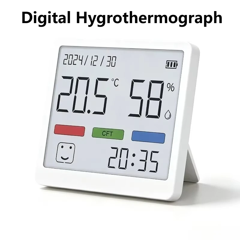 Mini Digital Thermometer Hygrometer High Precision LCD Screen Multifunctional Home Environment Monitoring Tool For Indoor Use