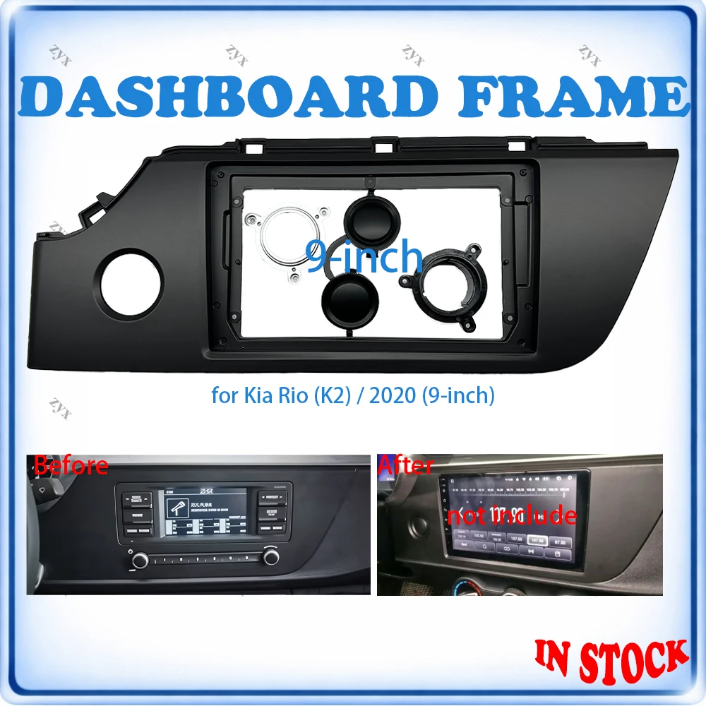 Car Radio Fascia Frame For Kia K2 Rio 2020 9 inch Wiring Harness Power Cable Car Accessories Plug & Play