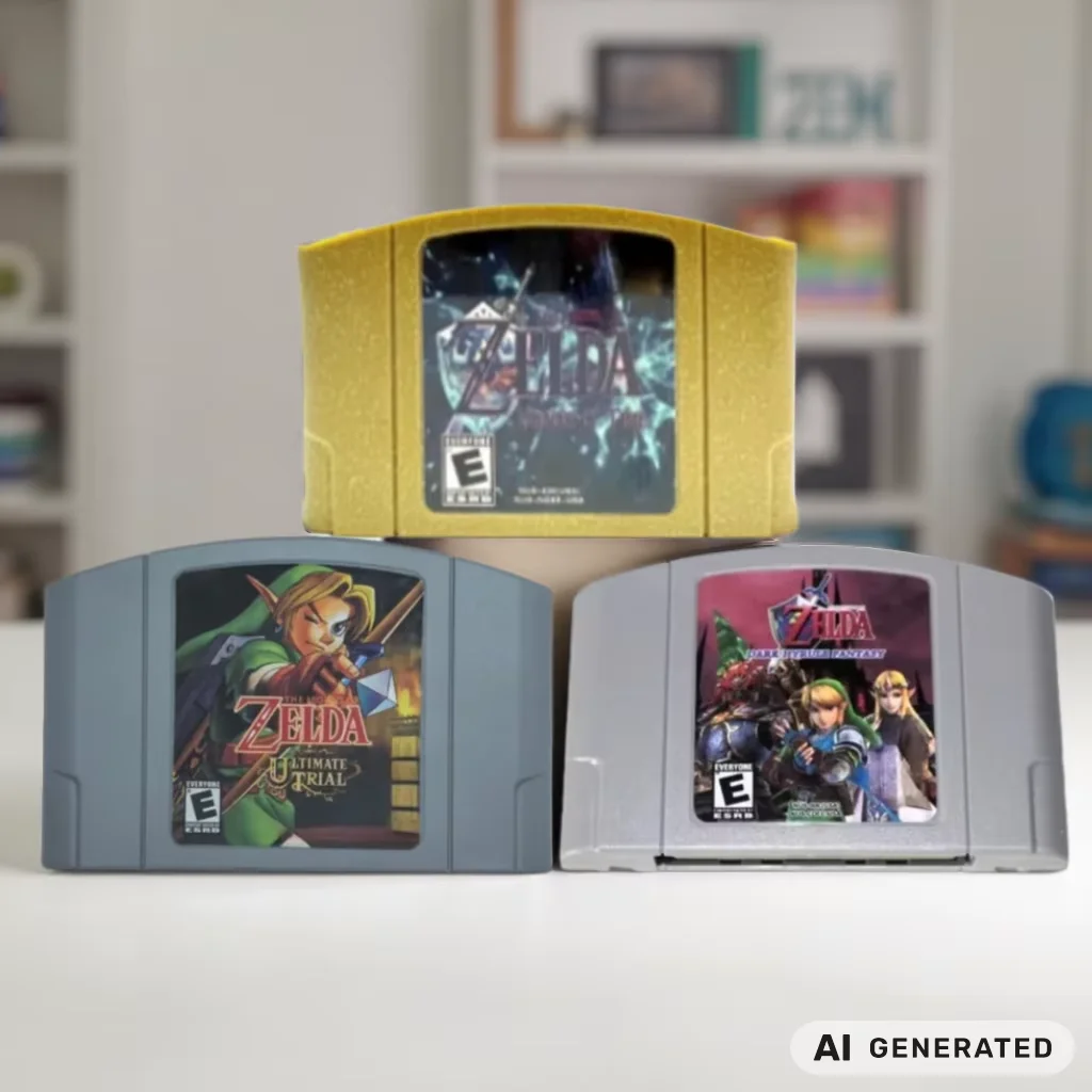 N64 Game Cassette,Suitable for 64-bit NTSC US Console,Zelda Ultimate Trial 64，majoras Mask，Indigo Chapter2，English Game Cassette