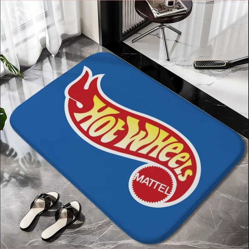 

Hot Wheels-Themedss Floor Mat Printed Large Carpets Room And Bedroom Carpets Bathroom Anti Slip Door MATSSmall Carpets