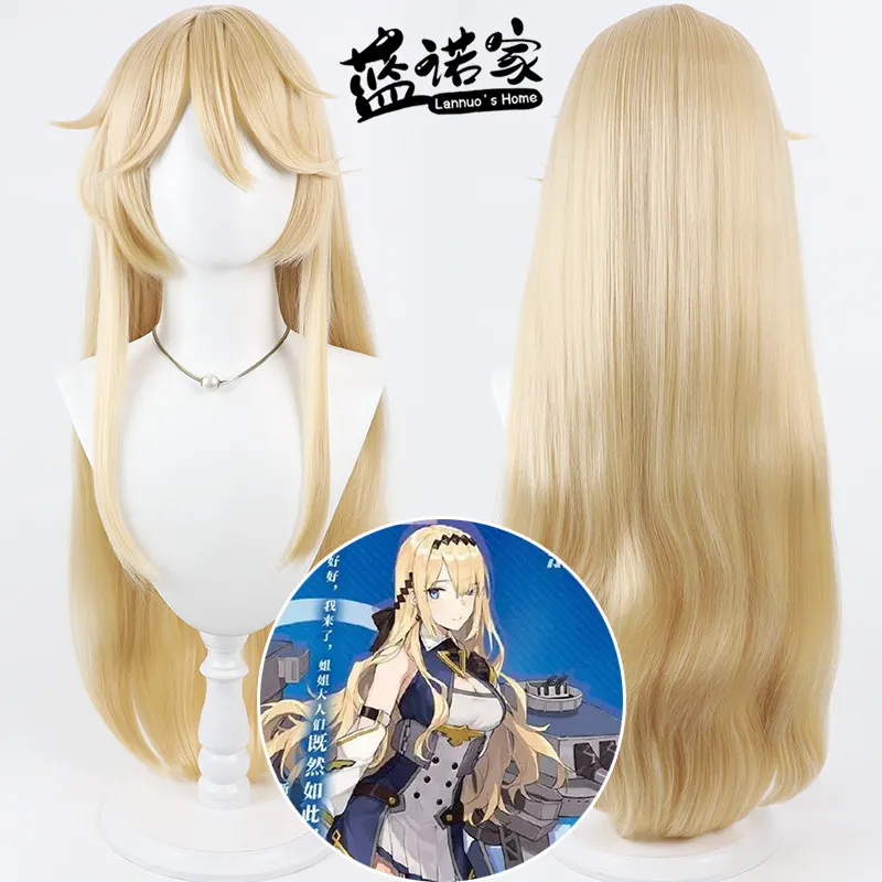 

Anime Collection Kantai Collection Iowa Cosplay Wig Halloween Carnival Party Props Synthetic Hair Heat Resistant Fiber + Wig Cap