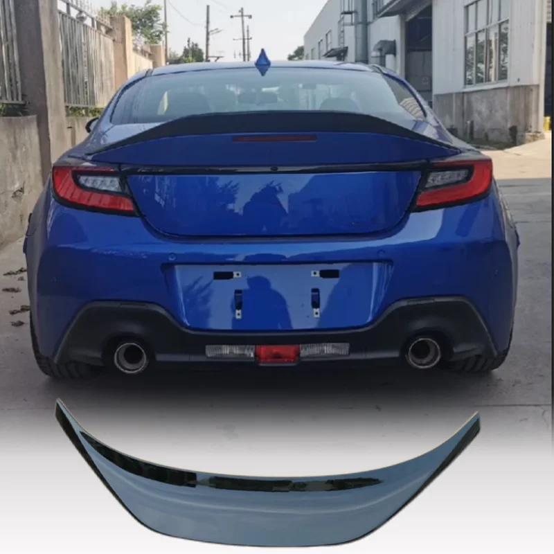 

For TOYOTA ZA86 GR86 For Subaru BRZ ABS UNPAINTED /GLOSSY BLACK Spoiler REAR WING TRUNK LIP SPOILERS High Quality 2022-2024