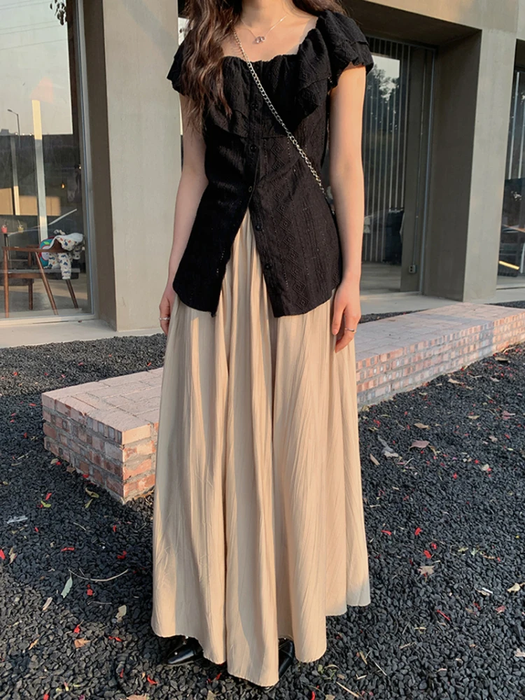 

Masalady Studio Women's Slim Fit irt One oulder Pure Desire Sle Casual Commute Sle ort Sve Button up Top