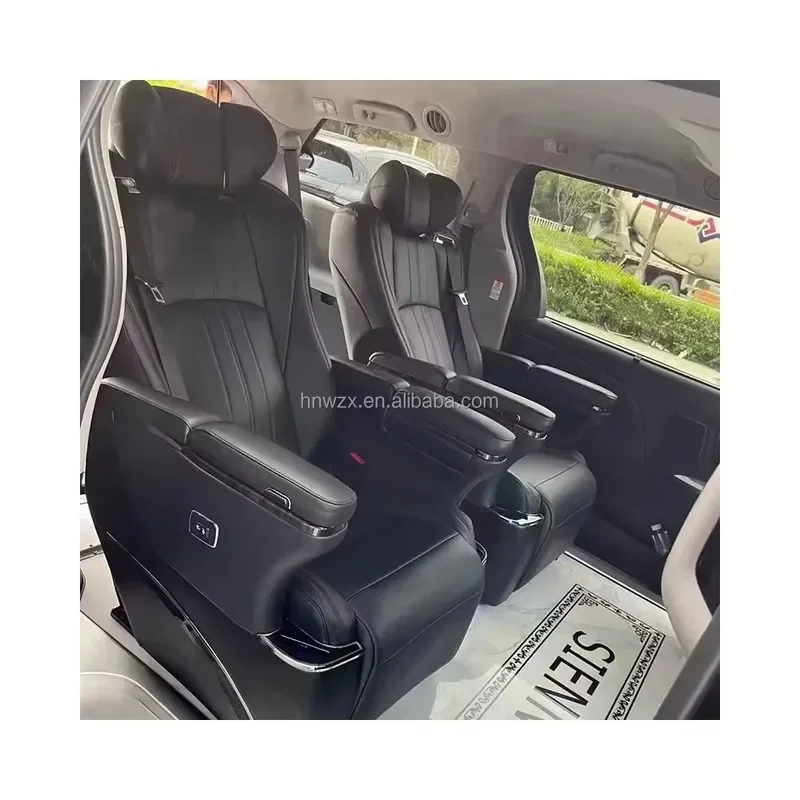 For Land Cruiser Business Car Seats With Electric Foot Pedals for Vans