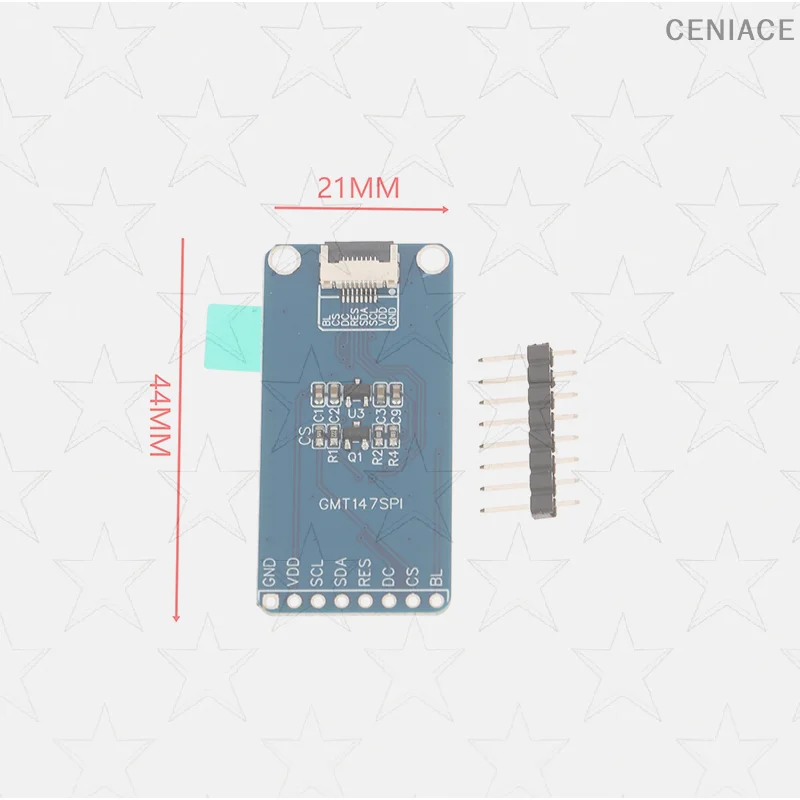Modulo SPI con schermo nudo LCD TFT da 1,47" ST7789P3, pannello display 172x320 pixel