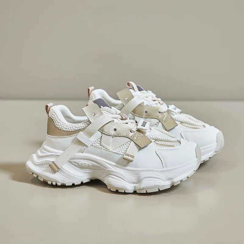Spring & Summer Women Shoes Fashion Thick-Soled Increase Breathable Female Sneakers Sports Casual Size 35-40