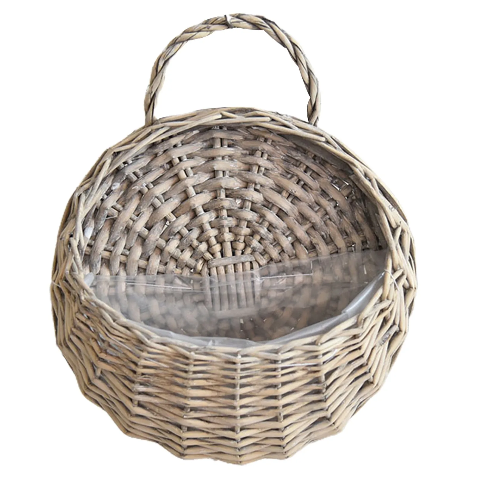 Practical Pot Plants Holder Pastoral Flower Hanging Basket Breathable Florist Rattan Flower Planter Durable Handmade Woven