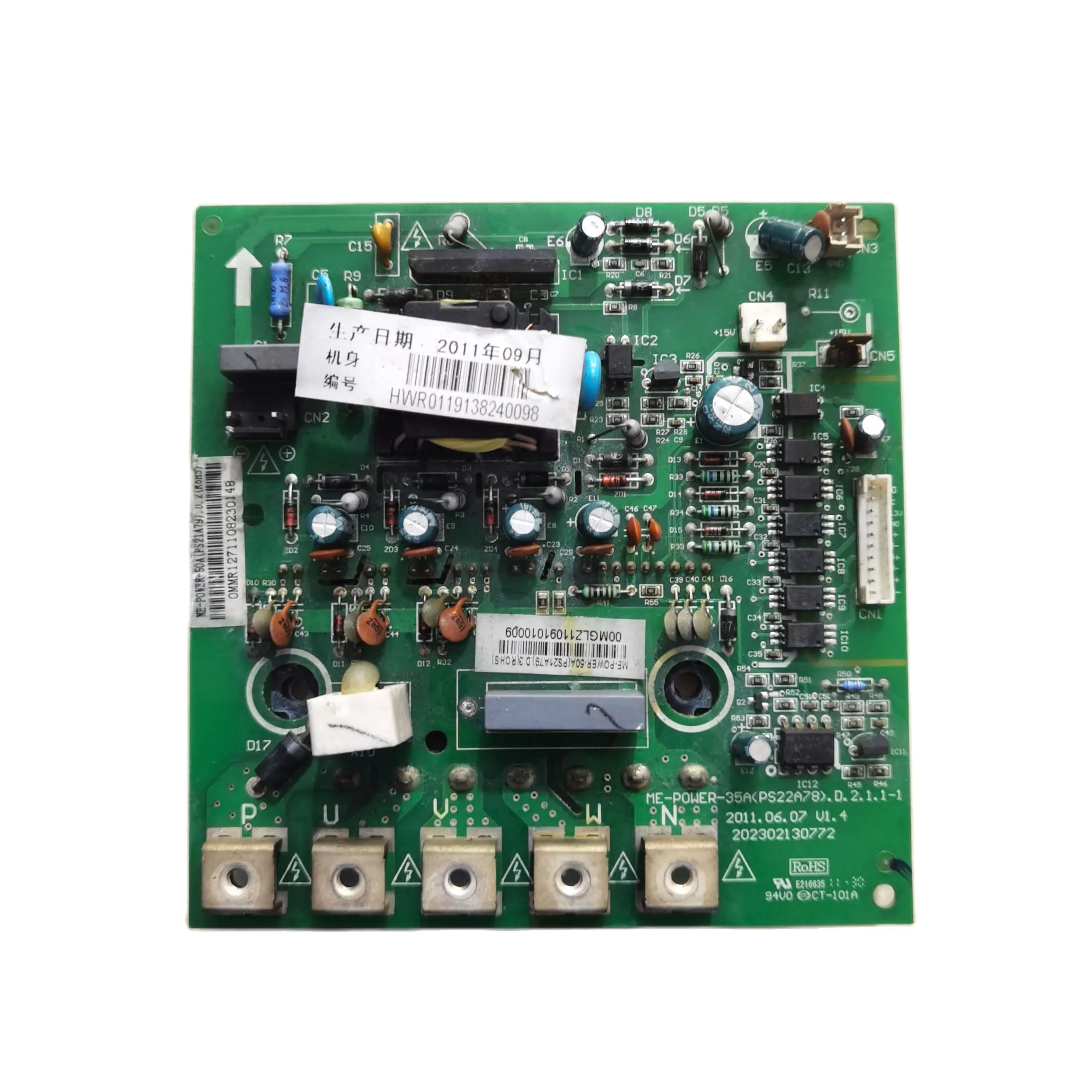 

good working for air conditioning Computer board Frequency module board ME-POWER-35A (PS22A78)D.2.1.1 PC board