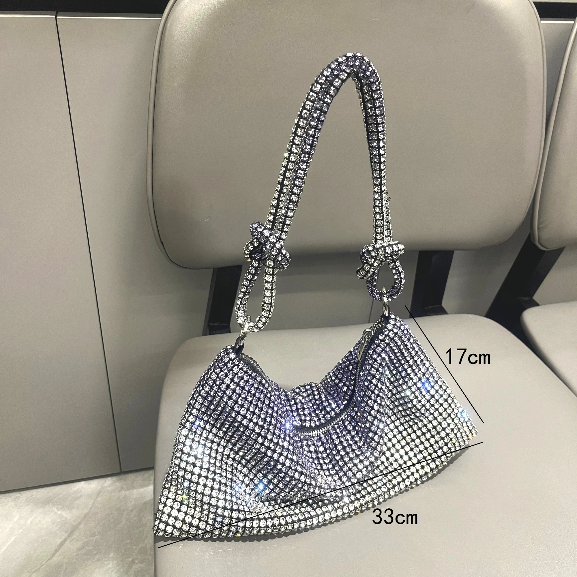 luxury Designer shoulder bag Handle Shining Rhinestones Evening clutch Bag Purse Crystal Purses and handbag Hobo Bags