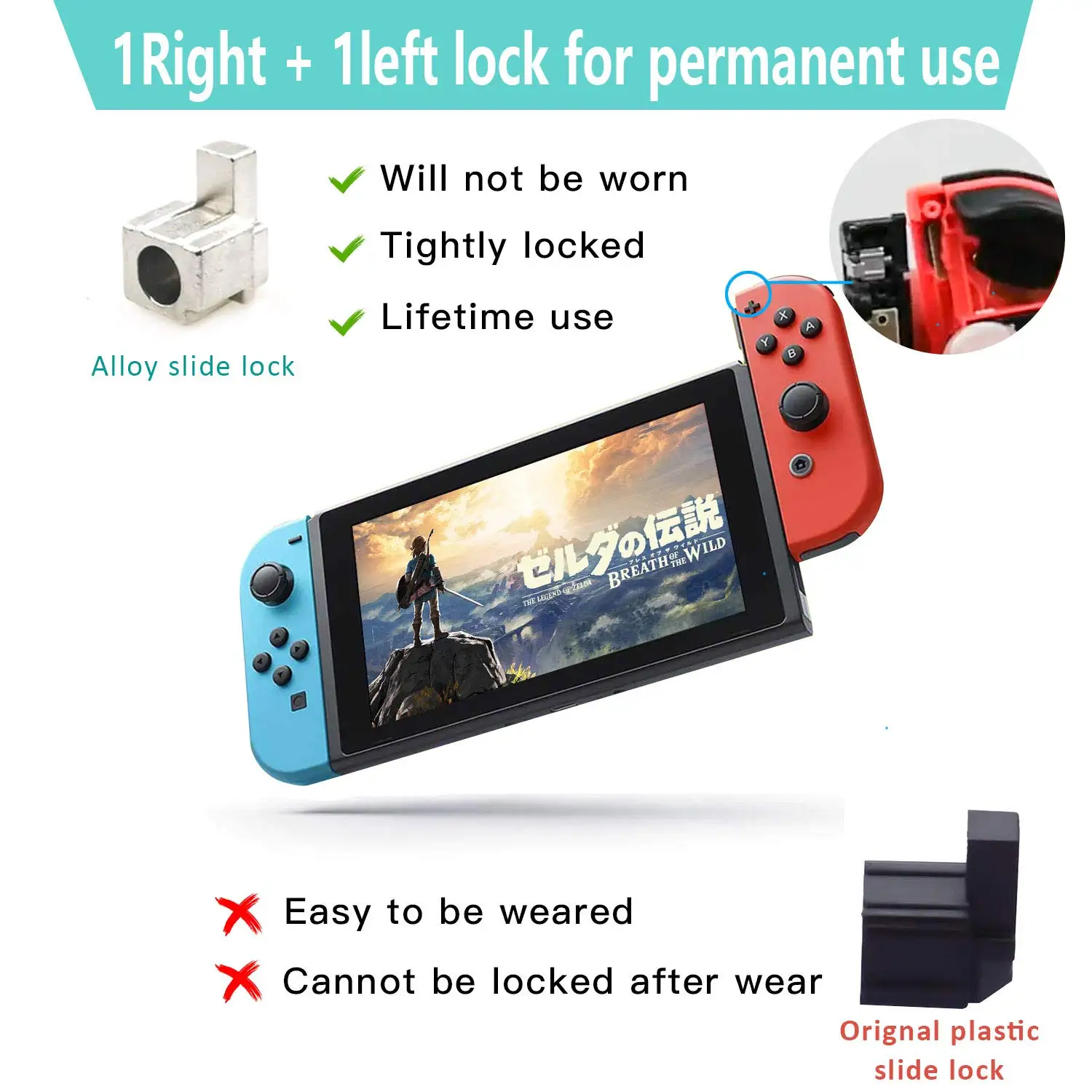 Für Joycon Joystick Ersatz 4er Pack für Fix Drift Nintendo Switch Joy-Con Controller & Switch Lite Joystick Ersatz