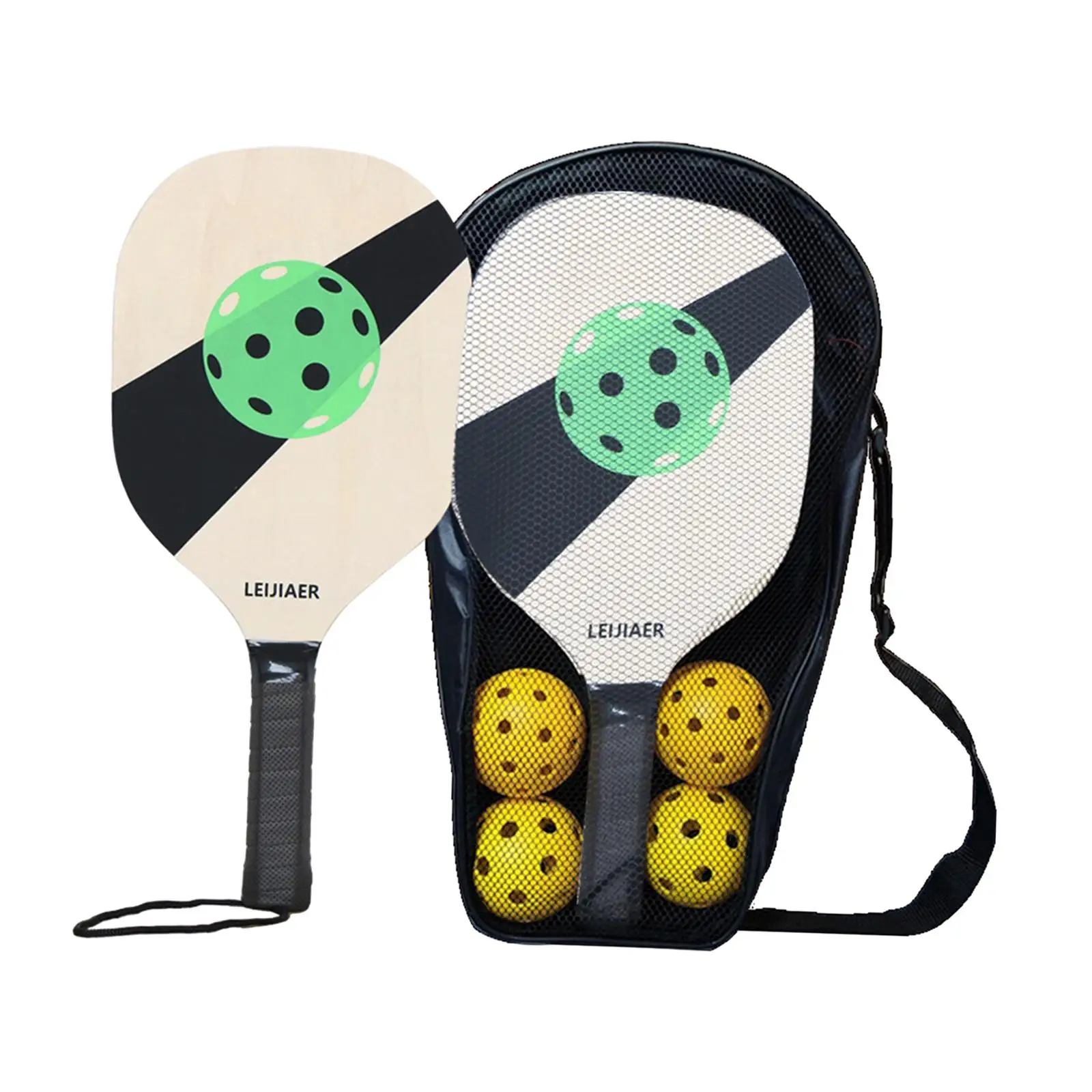 set-of-2-portable-lightweight-wooden-pickleball-rackets-with-case
