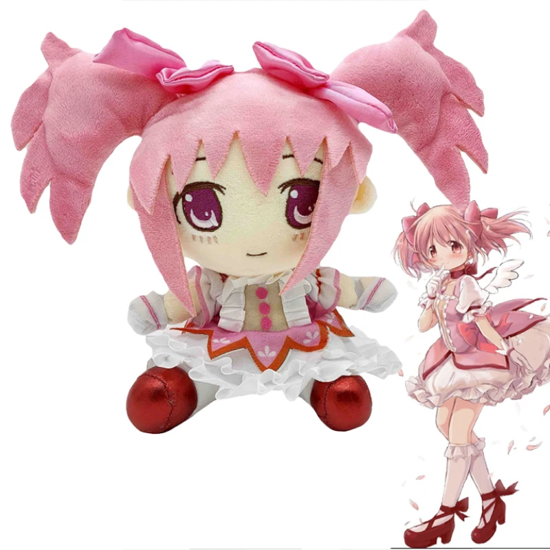 Anime Kaname Madoka Plush Toys Cartoon Puella Magi Madoka Magica Cosplay Stuffed Doll Plushie Figure Sofa Peluche Christmas Gift