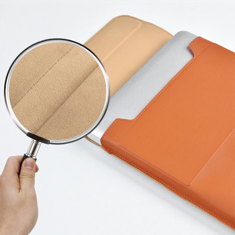 Dormin Foldable Laptop Sleeve Convertible into Stand Case for MacBook Pro/Air 13.3-14.2 & 14.2-16 Inch Portable Protective Cover