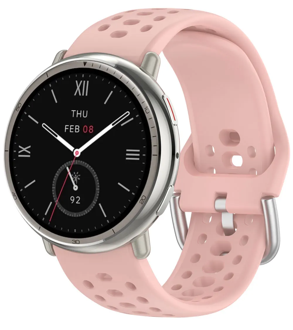 Sport Silikon Armband Für Amazfit Active 2 Original atmungsaktive Armband Intelligente Correa Amazfit Active 2 Armband zubehör – Detail 17