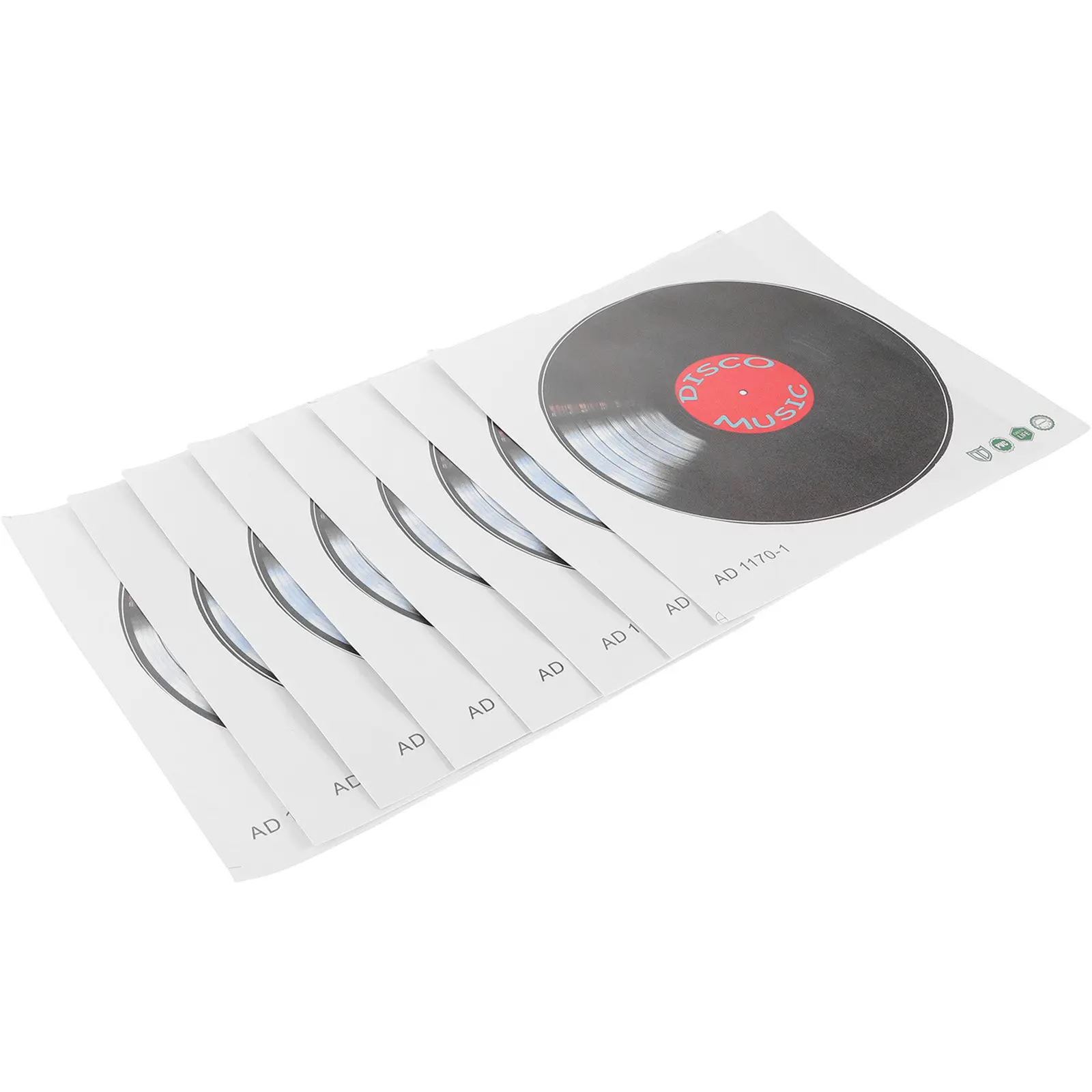 1Set Vinyl Record Wall Sticker Retro Vintage Style Wall Decal DIY Music Party Room Stickers Decor for Cafe Bar