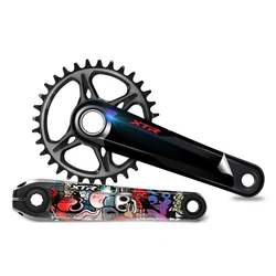 M9100 Mountain Bike Crank Protective Sticker Crank Decoration Decals MTB Bicycle Repair Scratch Paste Cycling Waterproof Film