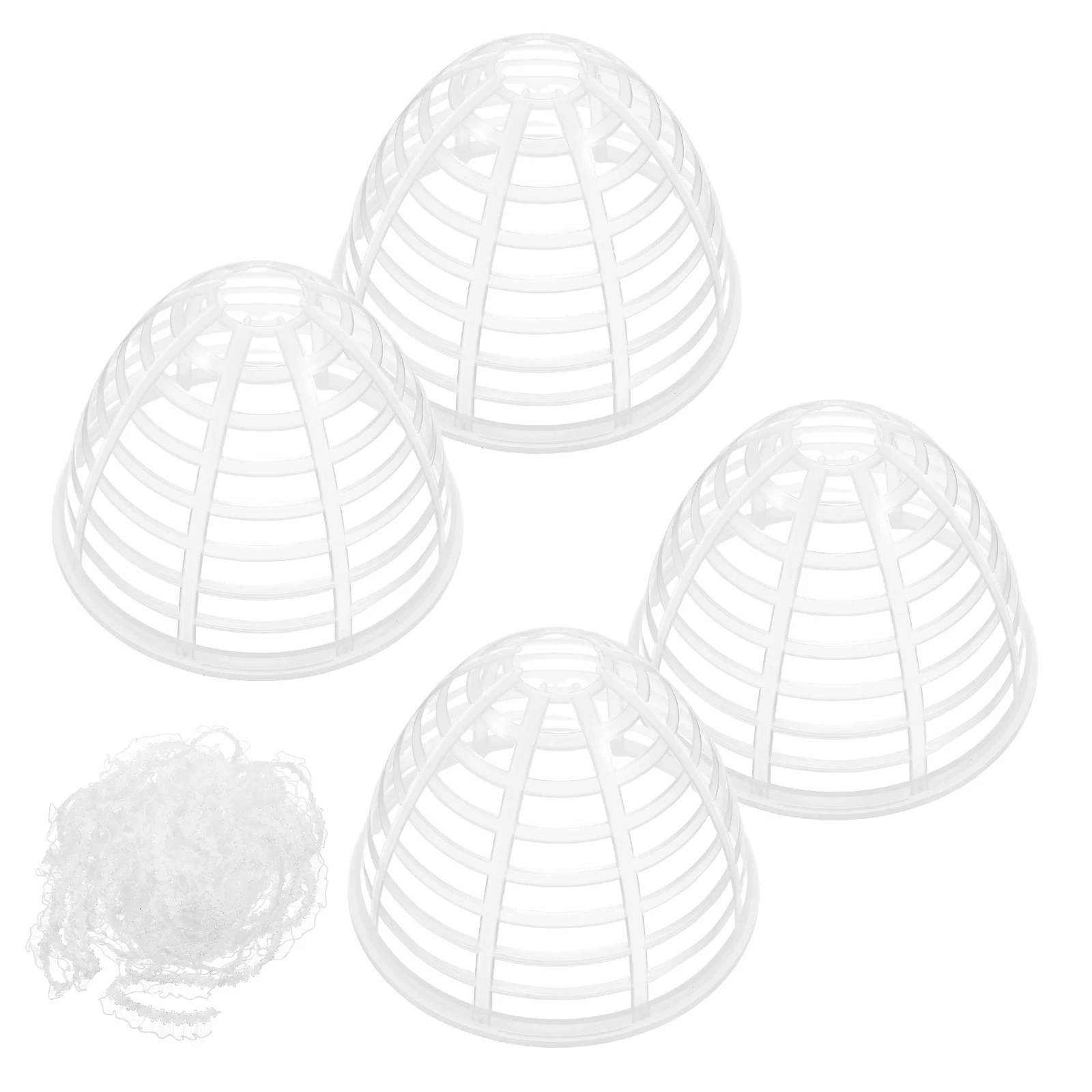 

5PCS Skirt Support Frame Clothing Display Stand Rack for BJD Sturdy Elastic Lace Accessories Miniature Dollhouse