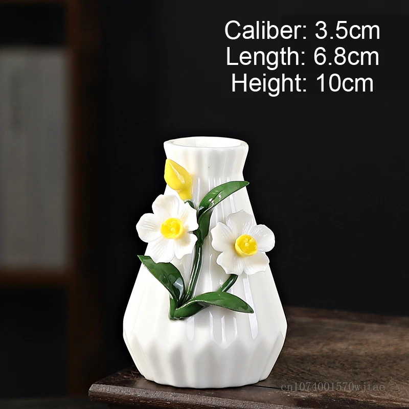 Creative Hand Pinched Flower Vase, Nordic Home, Living Room, Dining Room, Decorative Dry Art, Small Flower Container, 1Pc