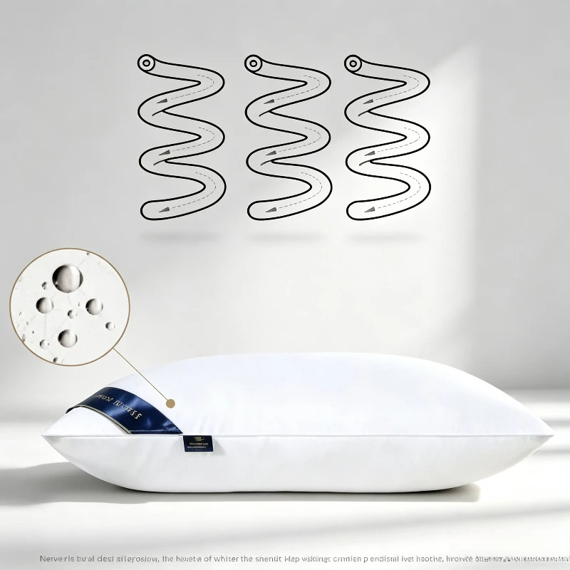 Hotel Pillows Specifically Designed for Cervical Spine Protection and Sleep Aid Home Use Dormitory Single Pillow Core