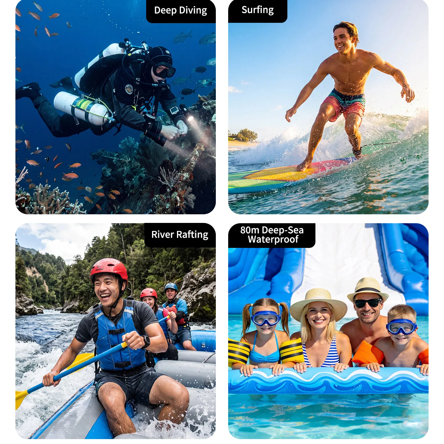 Anti-Fog 60m wasserdichtes Aluminium-Tauchgehäuse für Insta360 X4 X5 Kamera mit Auftriebsstange und Griff zum Tauchen, Surfen und Unterwasseraufnahmen. – Detail 3