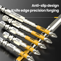 25-150mm Cross Magnetic Screwdriver Bit Alloy Steel Anti-Slip Long Drill Bits PH2 Impact Screwdriver Bit For Wood Tool
