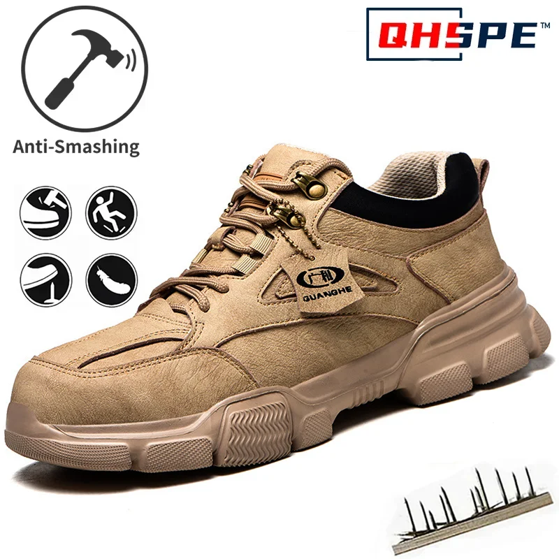 أحذية رياضية للعمل للرجال والنساء، أحذية أمان بغطاء صلب لأصبع القدم، مقاومة للثقب، أحذية أمان مضادة للسحق، مقاومة للماء #1