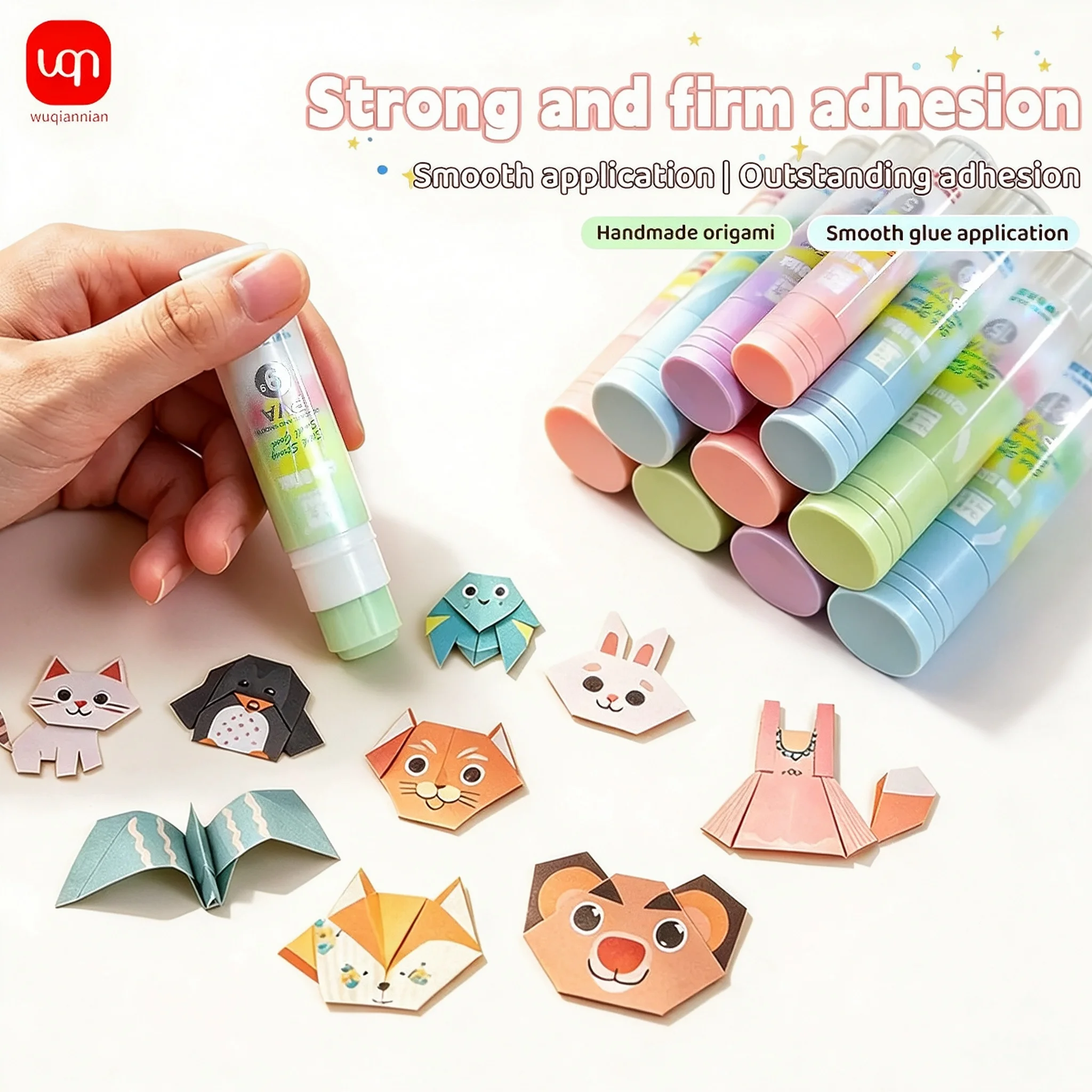 Scented PVA Glue Stick Macaron Color Rotating Solid Adhesive High Viscosity 5/9/15/21g Student Office DIY Craft Stationery