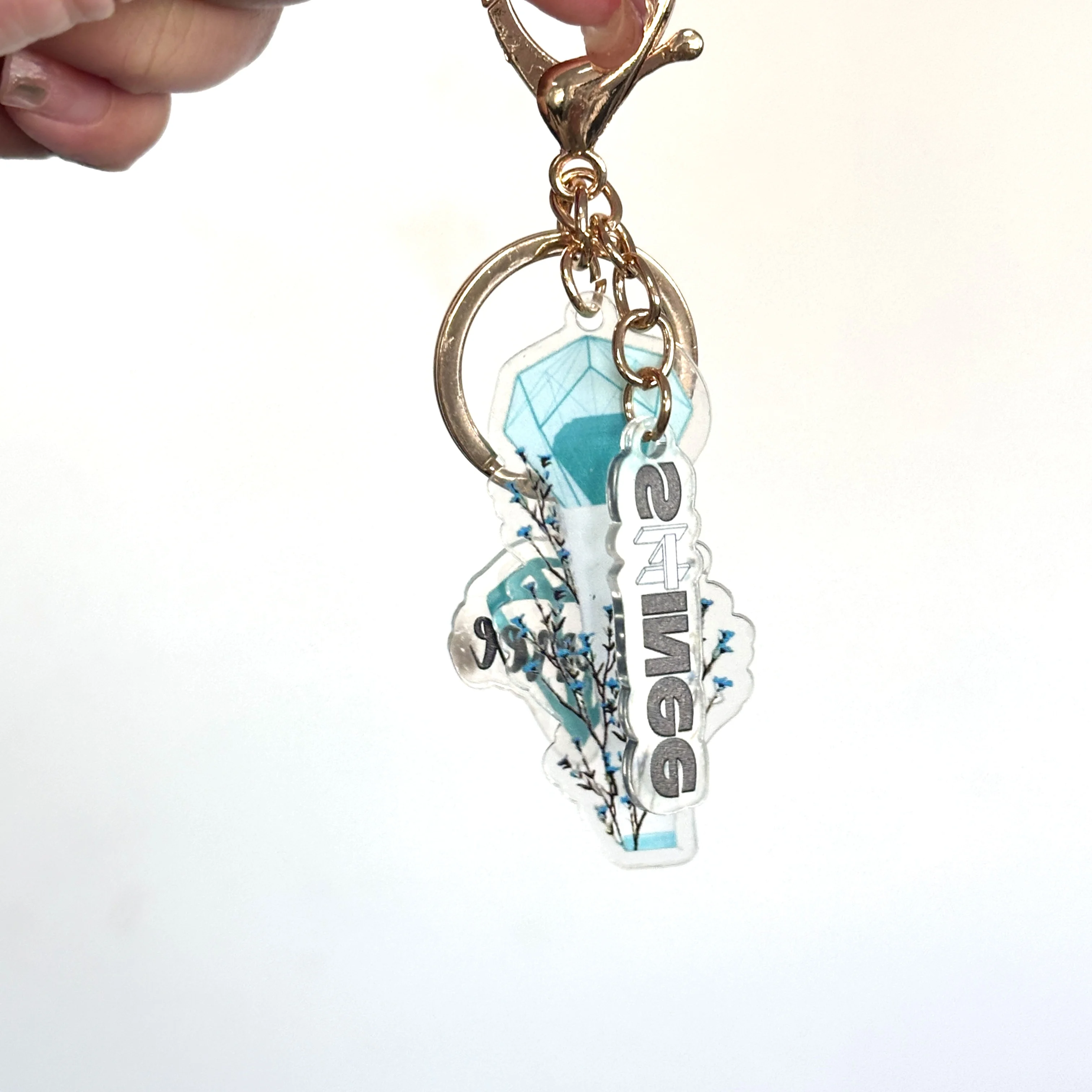 KPOP SHINee Light Stick Keychain Three-Piece Double-Sided ONew