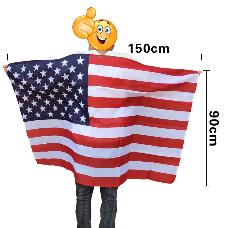 

Adult American National Flag Cloak Men Women Independence Day Festival Outfit Sport Meet Cheer Up Costume Cosplay Clothes 2024