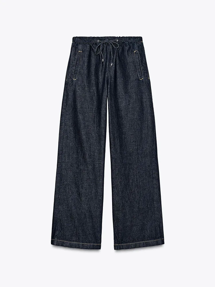 

Comfortable Long Sve ort irt And Jeans Set Women's Faion Spring New Arrival Button up Casual Denim Outfit Two Piece Set