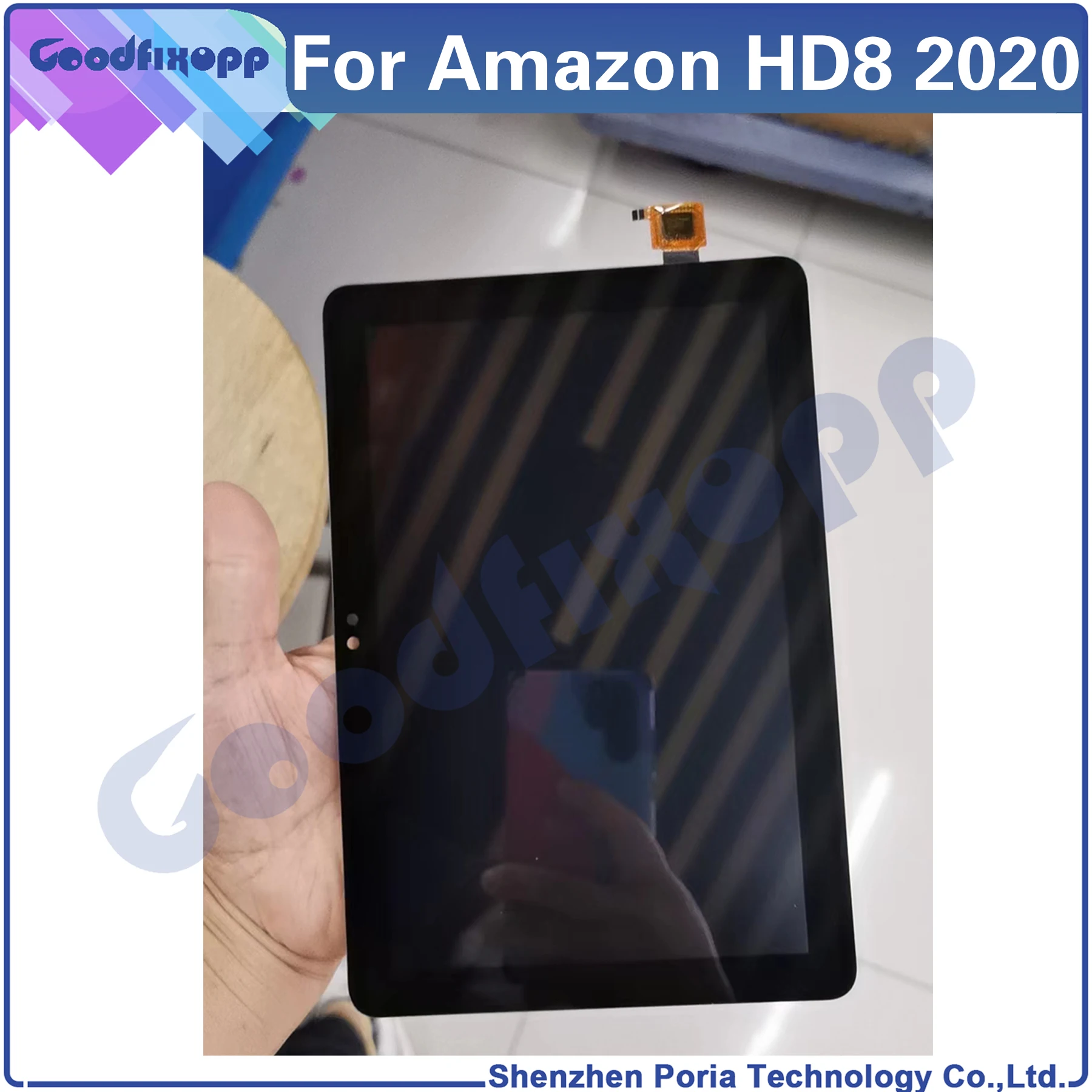 

For Ama Zon Fire HD8 2020 10th Gen HD 8 LCD Display Touch Screen Digitizer Assembly Repair Parts Replacement