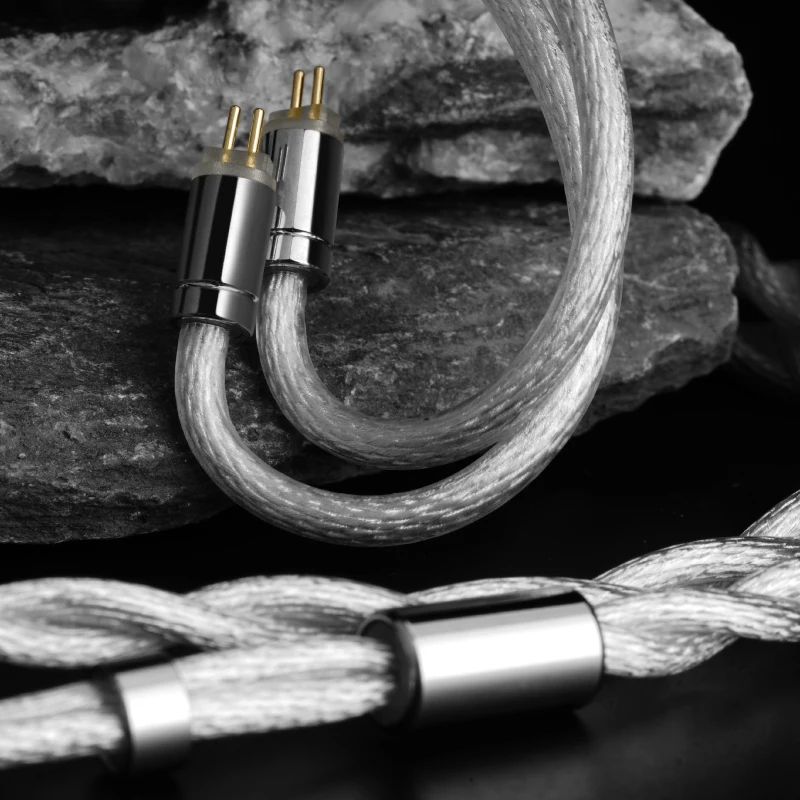 SIMGOT LC7 IEMケーブル 3.5mm 4.4mm 銀メッキ 18AWG