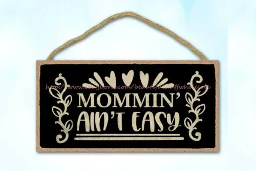 minimalist decor garage mommin aint easy mom quote mothers day gift wood sign