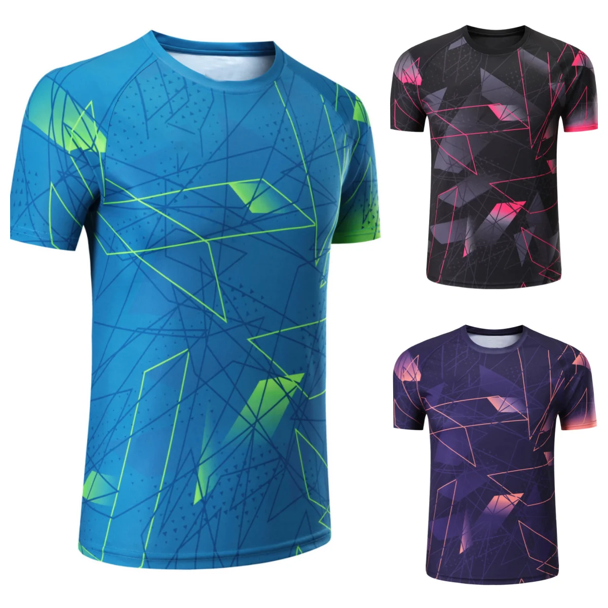 

Badminton Table Tennis Training Clothes Men Women Sports Leisure Comfortable Quick Drying DIY LOGO Round Neck Short Sleeve Tees