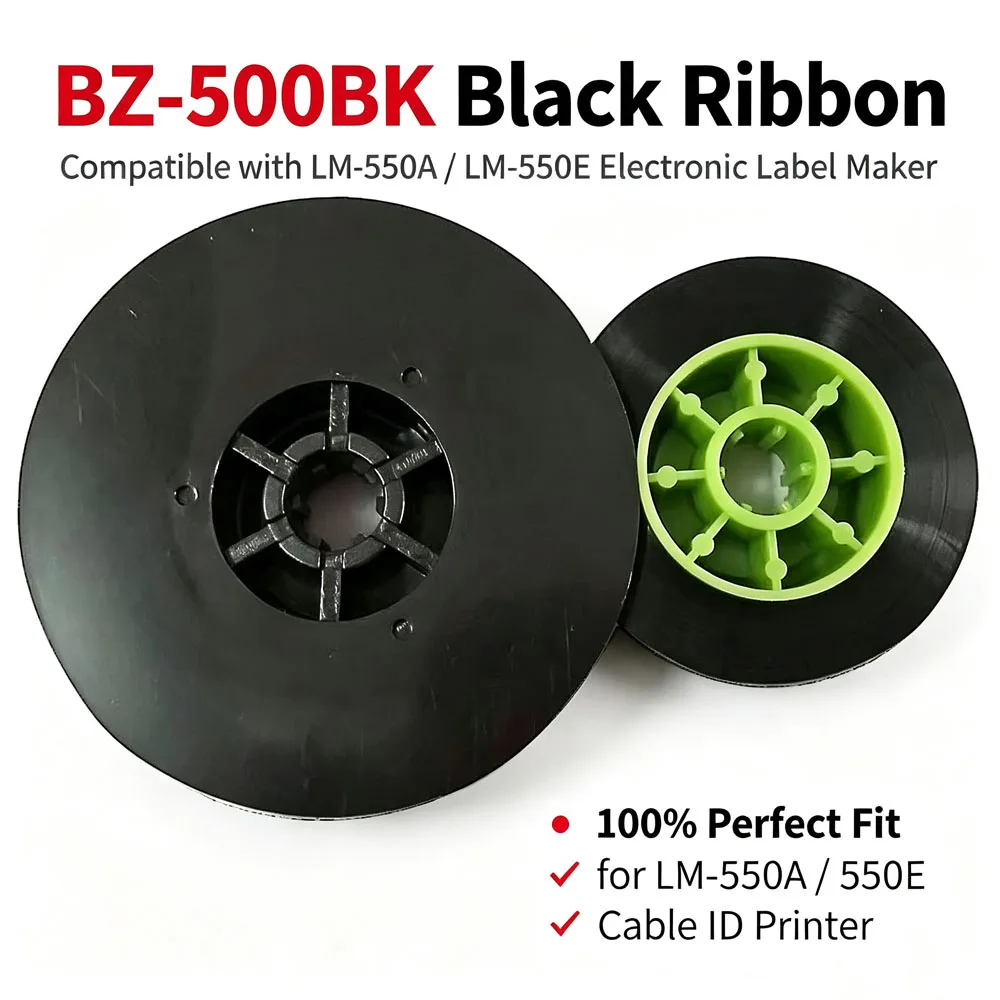 Printer Ink Ribbon LM-IR50B Compatible BZ-500BK Consumables For Wire Marker ID Printer LM-550A/E Electronic Marking Machine