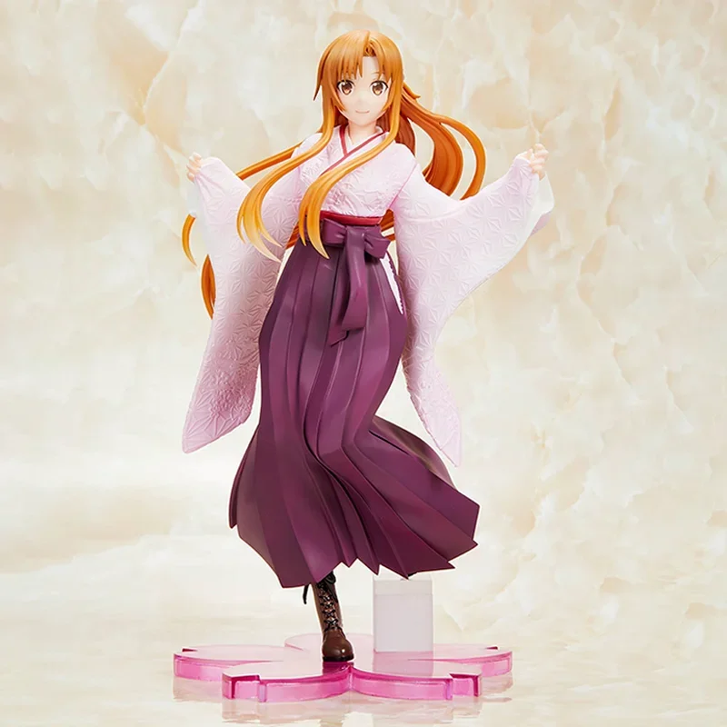 Original Japanese Anime Sword Art Online Coreful Figure Yuuki Asuna Kimono Ver Action Figures Dolls Kids Toys Christmas Gifts