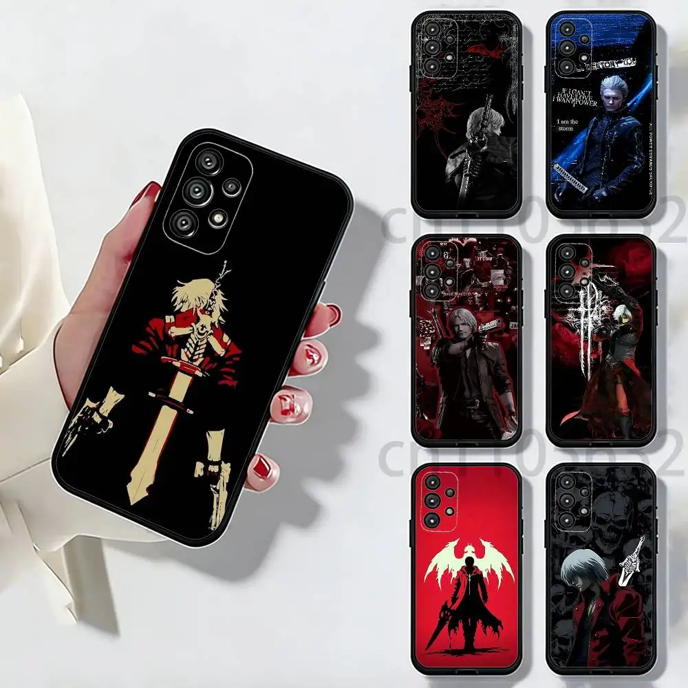 Dante D-Devil M-May Cry D-DMC2 Phone Case For Samsung S25,24,23,22,21,S20,Ultra,Plus,FE Black Soft Cover