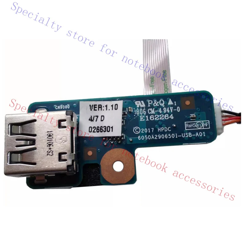 A+  For HP ENVY17 17-AE 17M-AE TPN-I129 USB BOARD Connector with Cable  6050A2906501