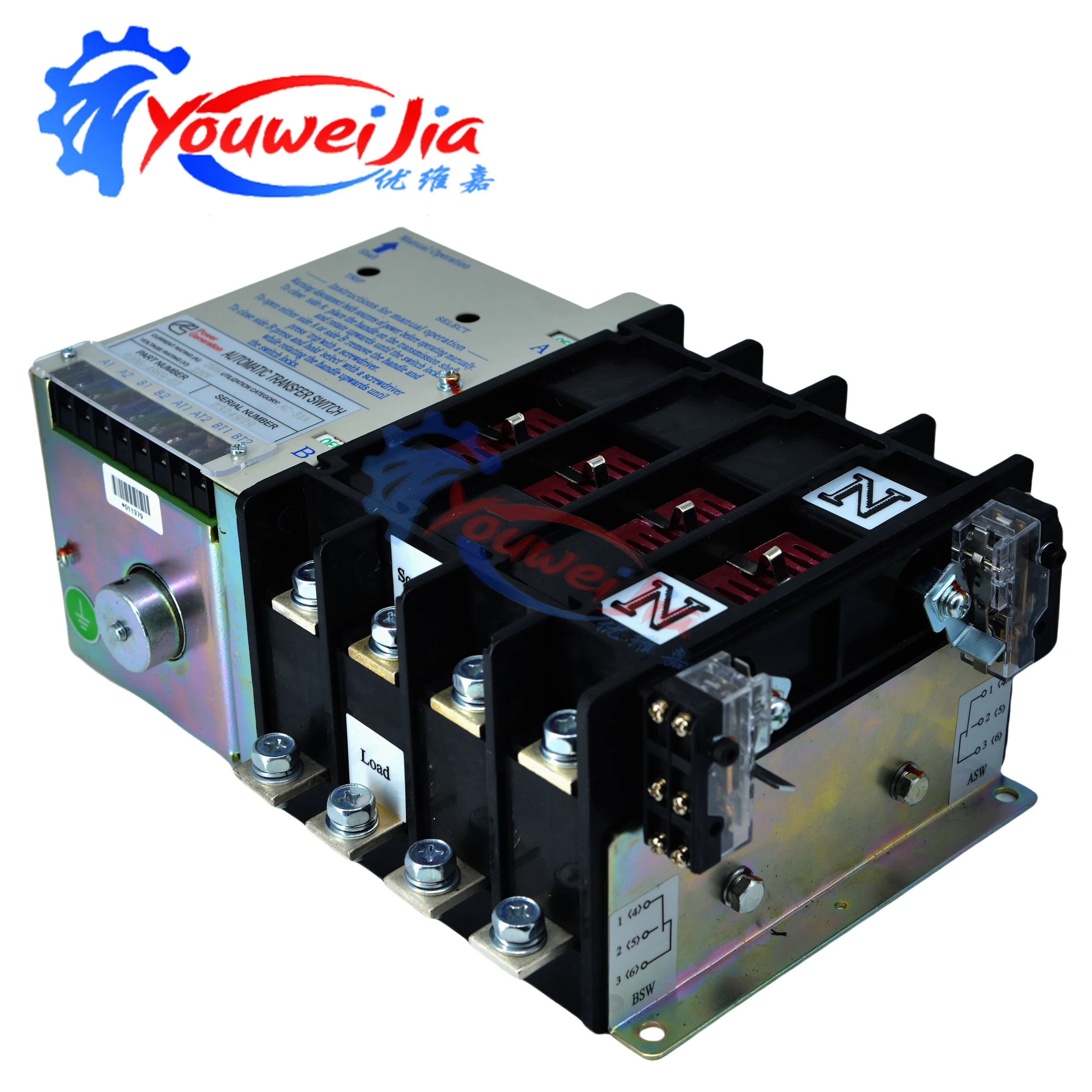 

Automatic Transfer Switch ATS 0306-4969-02 31A 0306-4993-01 63A Selector Switch Changeover Kit for Backup Power Systems