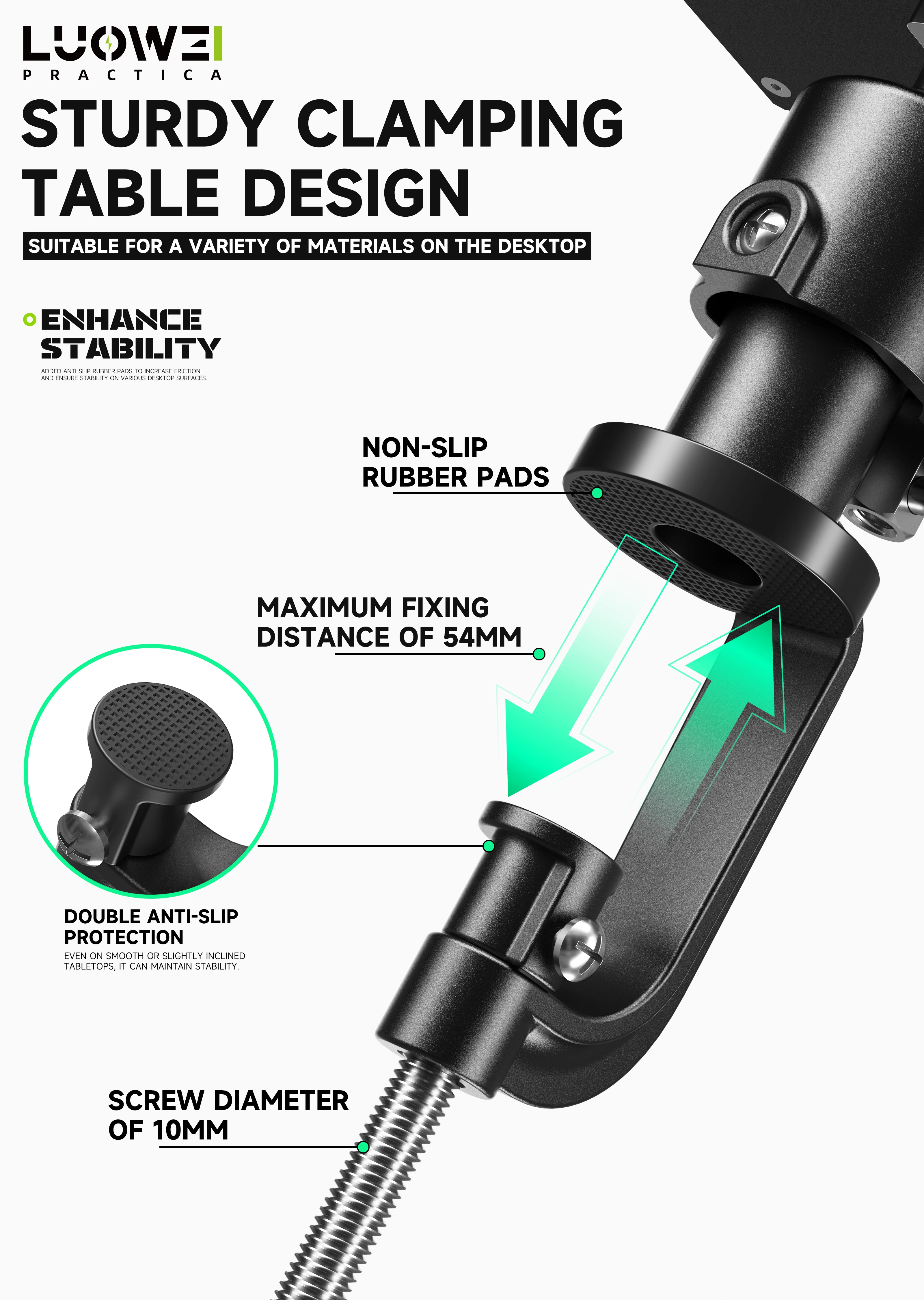 LUOWEI Universal Rotary Fixture/360 Degree Swivel Fixation/Mobile Fixture/Mobile PCB fixture/Mobile phone repair tools