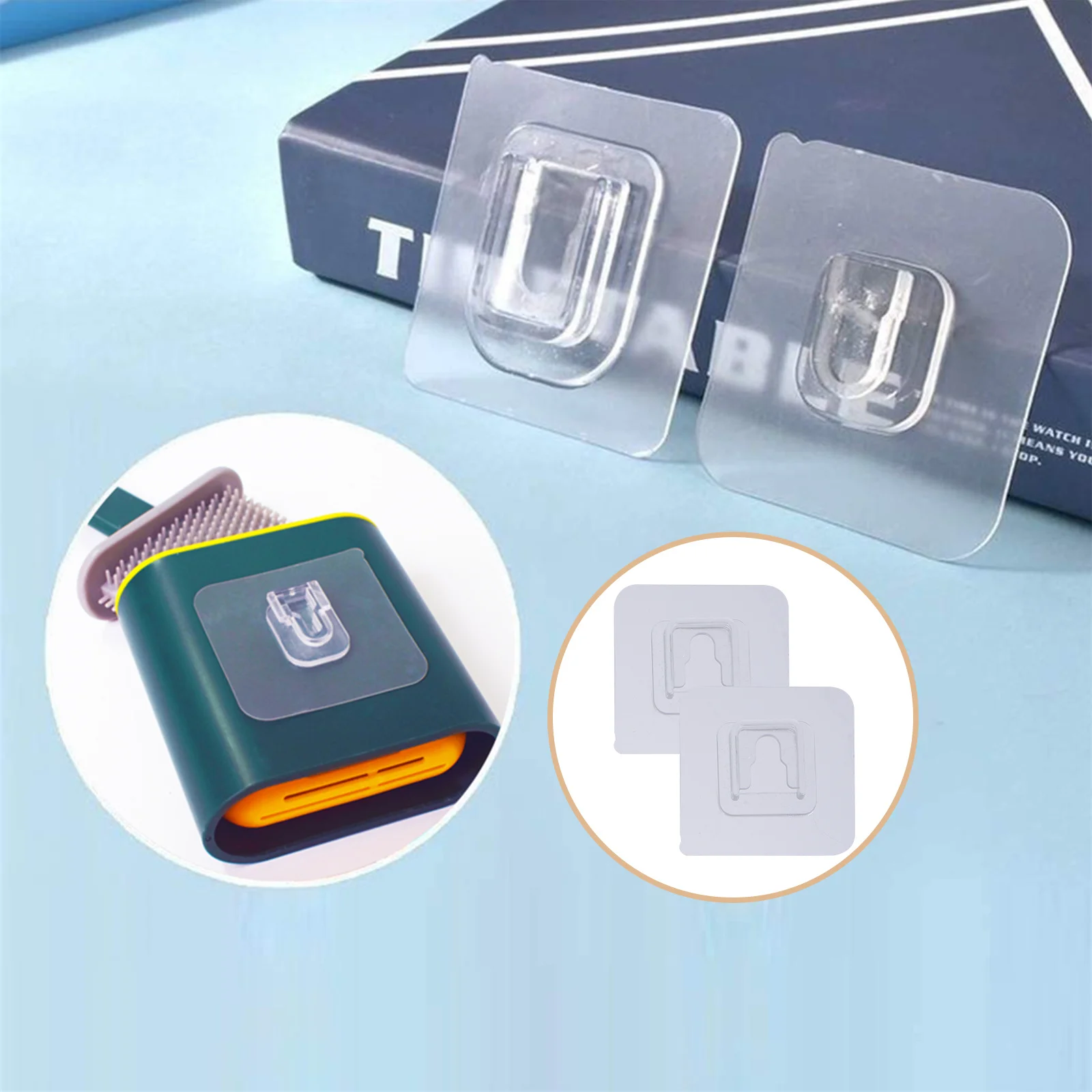 

30Pcs Non-Trace Wall Hooks Ultra-Thin No Drilling Firm and Storage Buckle Stickers No Trace Hangers